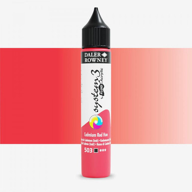 DALER ROWNEY SYSTEM3 FLUID 29.5ML CAD RED HUE