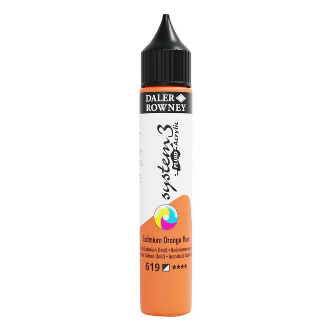 DALER ROWNEY SYSTEM3 FLUID 29.5ML CAD ORANGE HUE