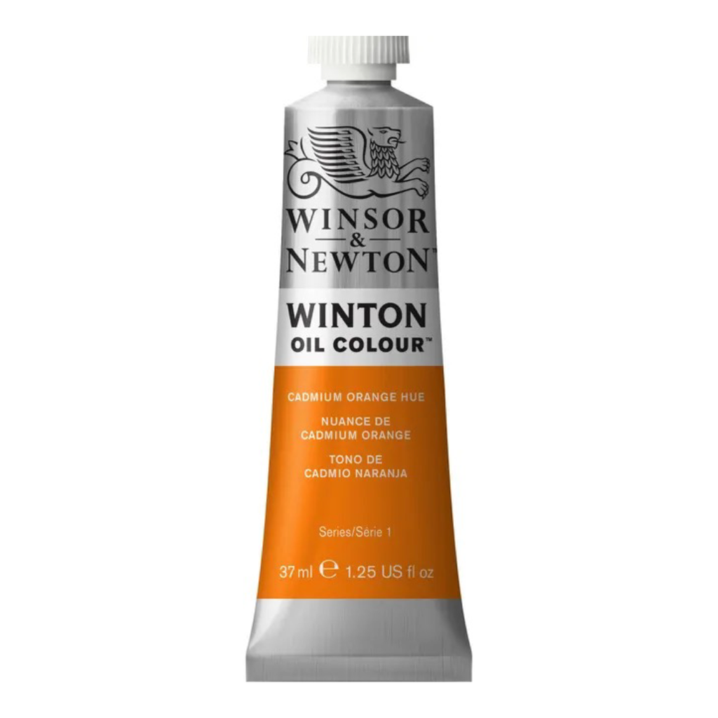 WINSOR &NEWTON WINTON OIL COLOUR 37ML TUBE CADMIUM ORANGE HUE