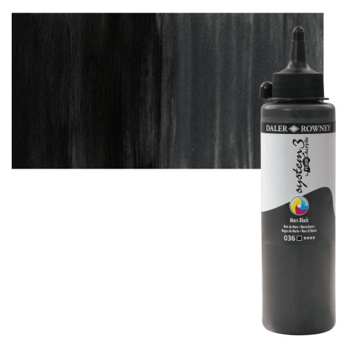 DALER ROWNEY SYSTEM3 FLUID 250ML MARS BLACK