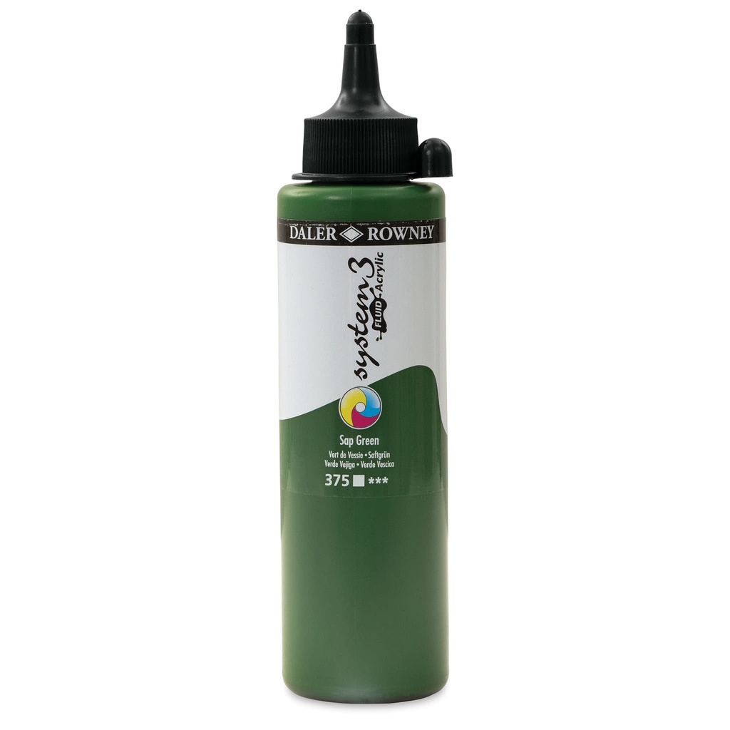DALER ROWNEY SYSTEM3 FLUID 250ML SAP GREEN