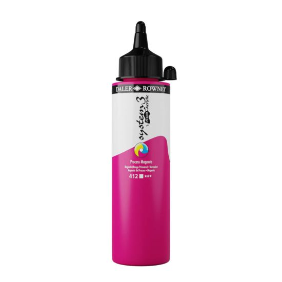 DALER ROWNEY SYSTEM3 FLUID 250ML PROCESS MAGENTA