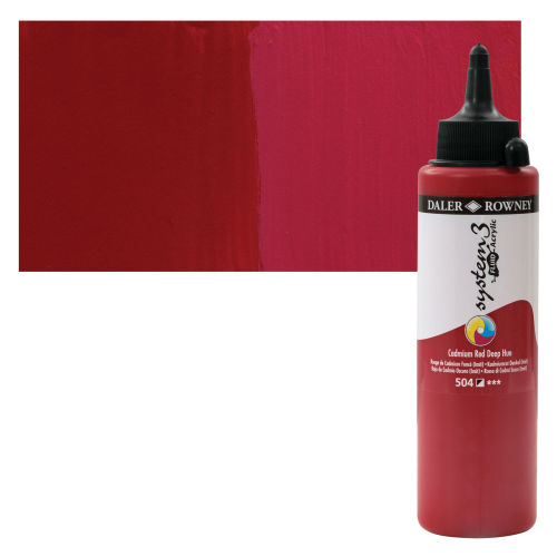 DALER ROWNEY SYSTEM3 FLUID 250ML CAD RED DEEP HUE