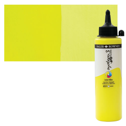 DALER ROWNEY SYSTEM3 FLUID 250ML LEMON YELLOW