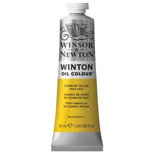 WINSOR & NEWTON WINTON OIL COLOUR 37ML TUBE CADMIUM YELLOW PALE HUE