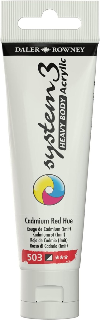 DALER ROWNEY SYSTEM3 HB 59ML CADMIUM RED HUE