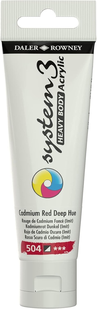 DALER ROWNEY SYSTEM3 HB 59ML CADMIUM RED DEEP HUE