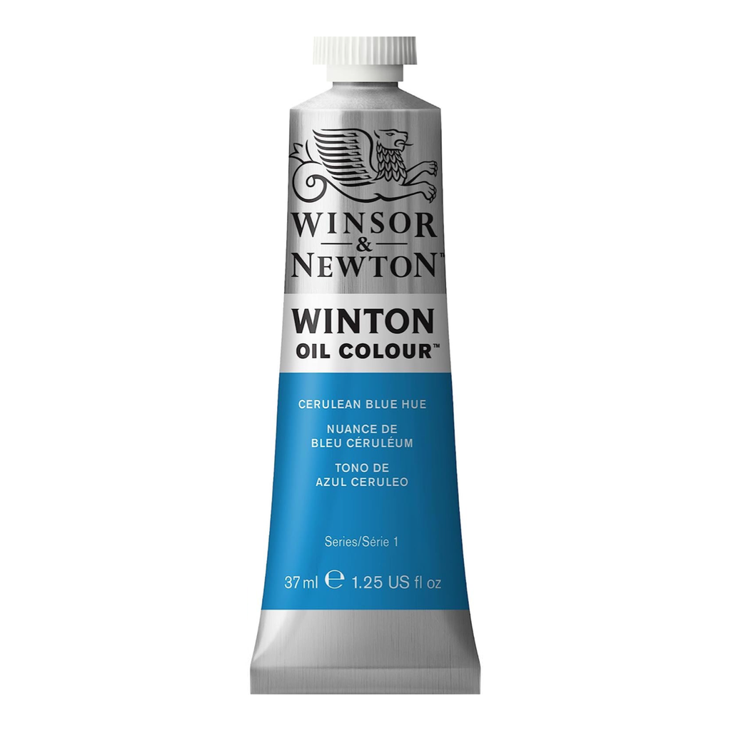 WINSOR & NEWTON WINTON OIL COLOUR 37ML TUBE CERULEAN BLUE HUE