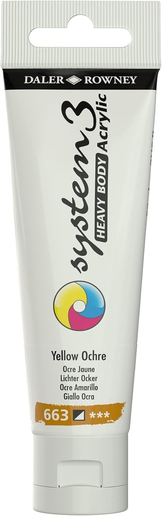 DALER ROWNEY SYSTEM3 HB 59ML YELLOW OCHRE