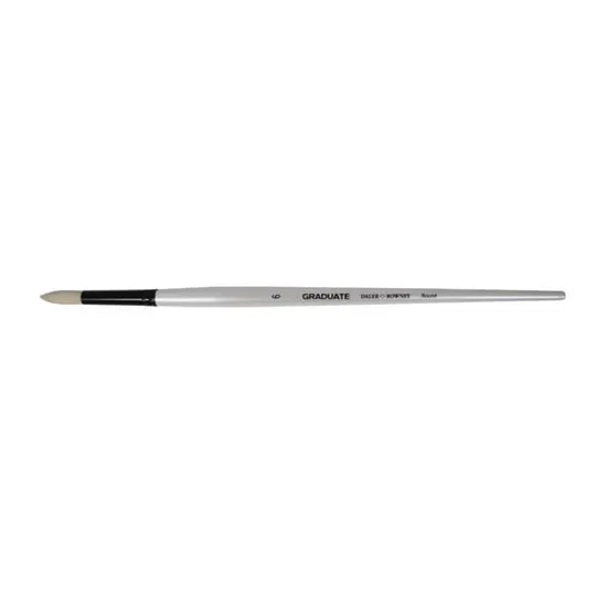 DALER ROWNEY GRADUATE LONG HANDLE BRISTLE ROUND SIZE 6