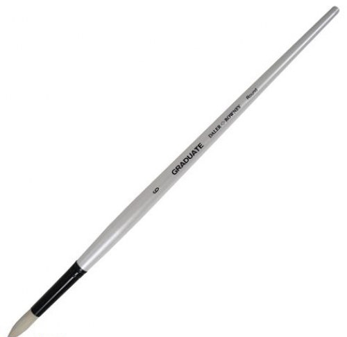 DALER ROWNEY GRADUATE LONG HANDLE BRISTLE ROUND SIZE 6