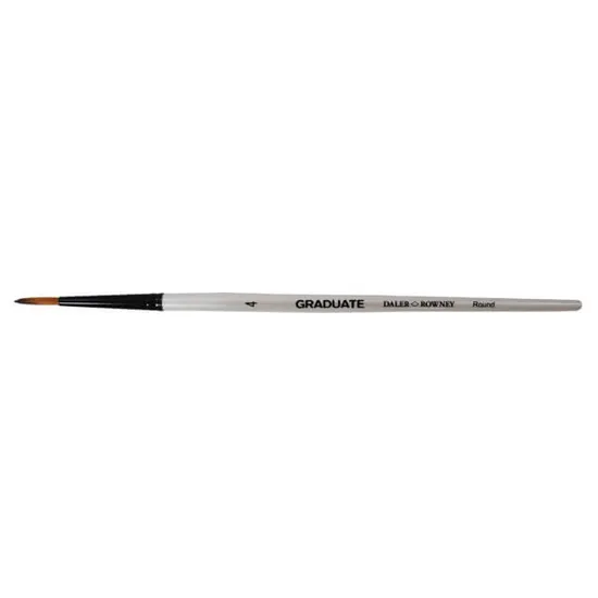 DALER ROWNEY GRADUATE SHORT HANDLE SYNTHETIC ROUND SIZE 4