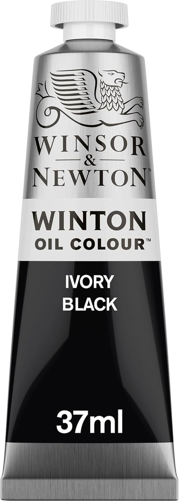 WINSOR & NEWTON WINTON OIL COLOUR 37ML TUBE IVORY BLACK