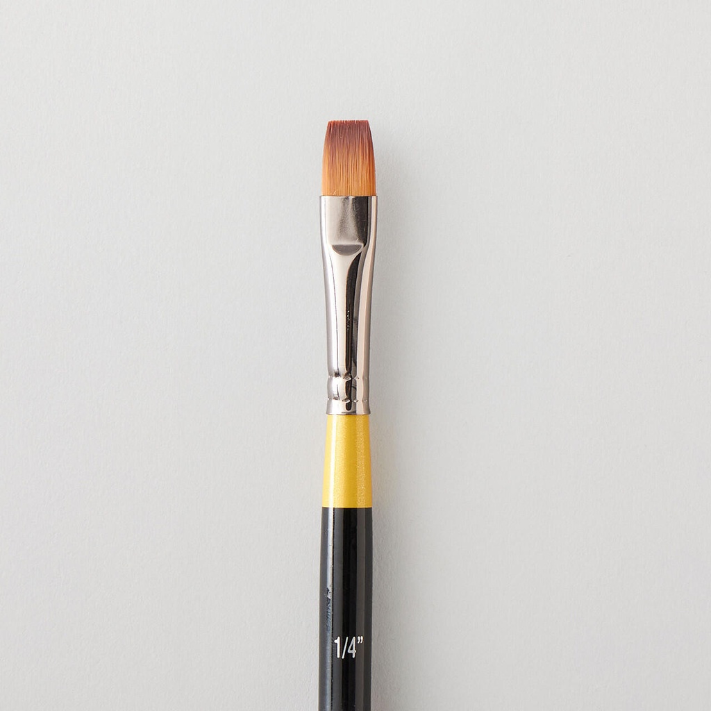 DALER ROWNEY SYSTEM3 SHORT HANDLE SHORT FLAT SY55 SIZE 1/4 INCH