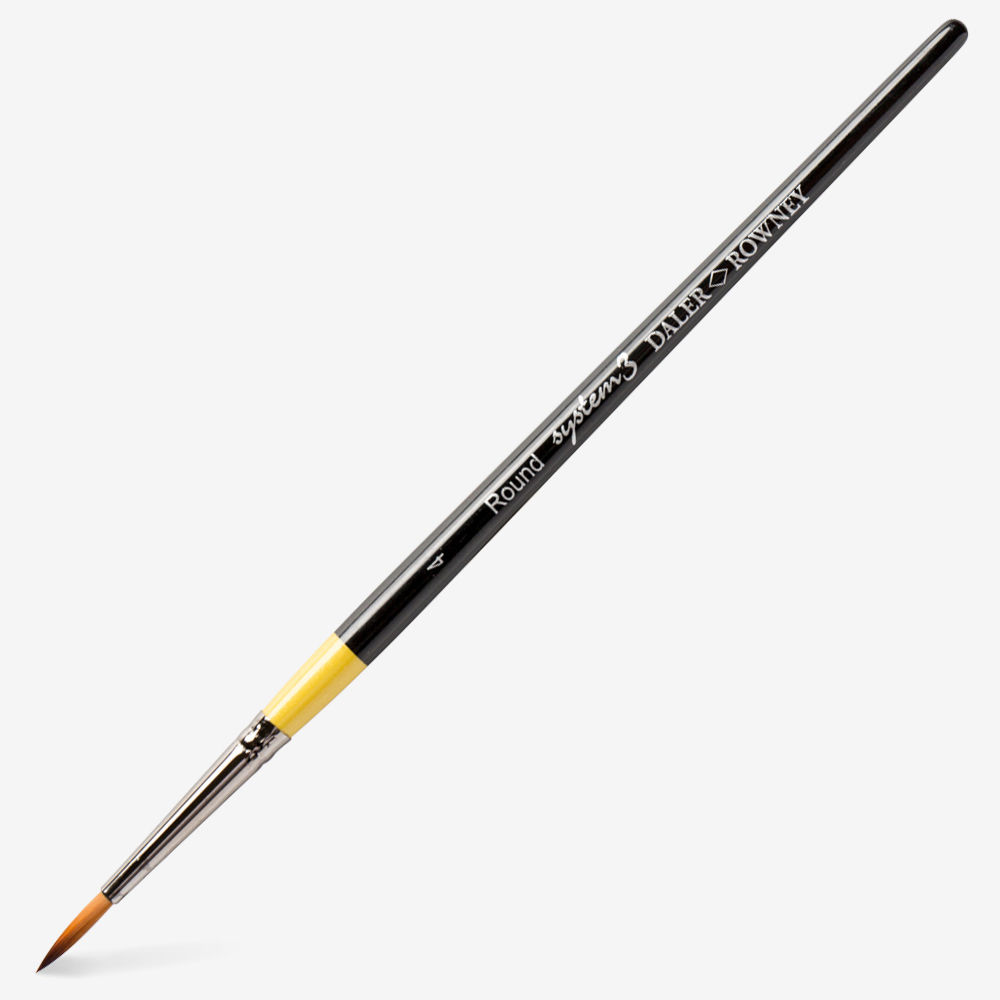 DALER ROWNEY SYSTEM3 SHORT HANDLE ROUND SY85 SIZE 4