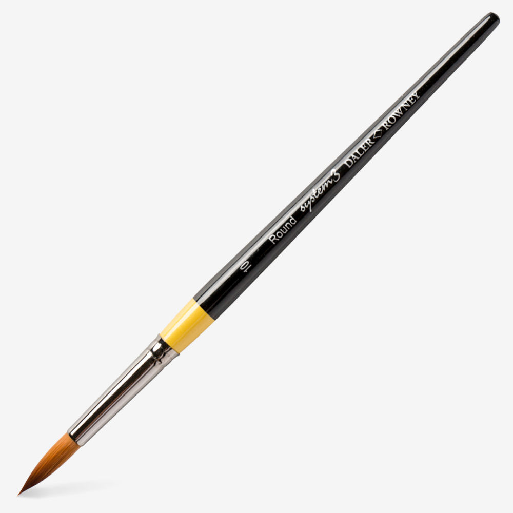 DALER ROWNEY SYSTEM3 SHORT HANDLE ROUND SY85 SIZE 10