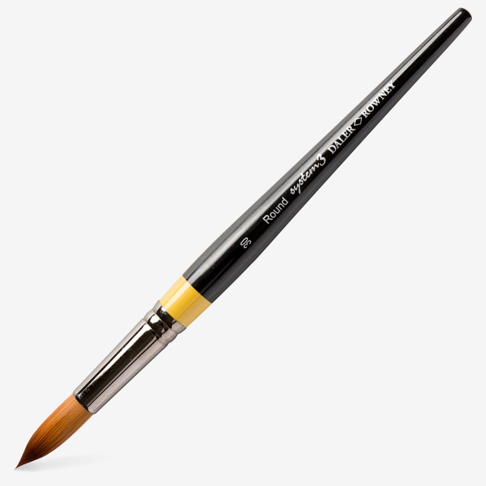 DALER ROWNEY SYSTEM3 SHORT HANDLE ROUND SY85 SIZE 30