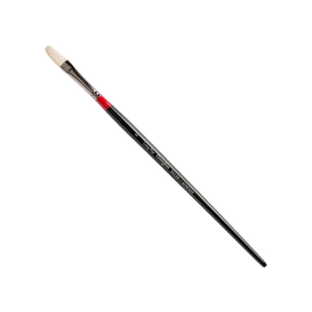 DALER ROWNEY GEORGIAN LONG HANDLE LONG FLAT G48 SIZE 10