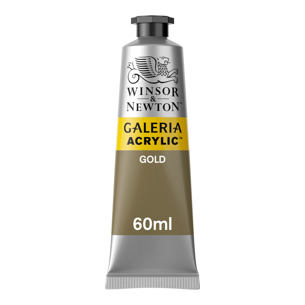 WINSOR & NEWTON GALERIA ACRYLIC COLOUR 60ML TBE GOLD