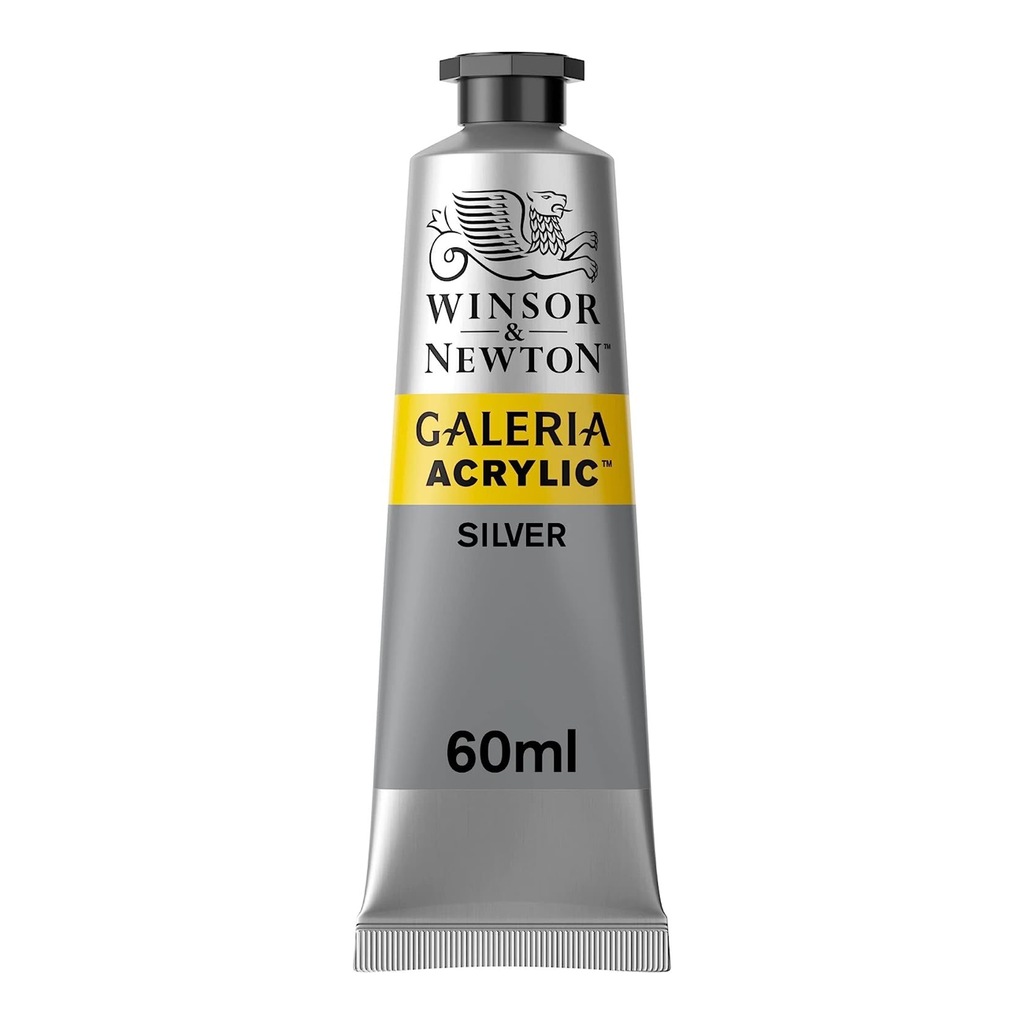 WINSOR & NEWTON GALERIA ACRYLIC COLOUR 60ML TBE MET SILVER