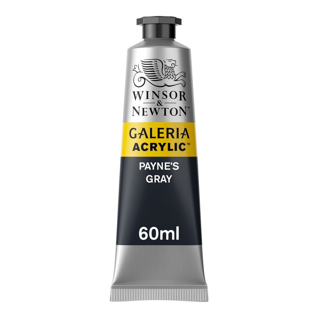 WINSOR & NEWTON GALERIA ACRYLIC COLOUR 60ML TBE PAYNE'S GRAY