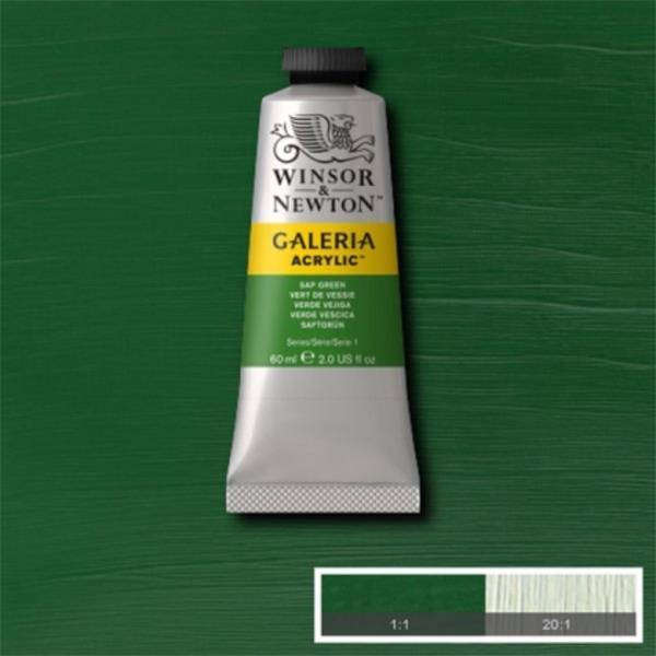 WINSOR & NEWTON GALERIA ACRYLIC COLOUR 60ML TBE SAP GREEN