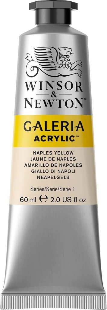 WINSOR & NEWTON GALERIA ACRYLIC COLOUR 60ML TUBE NAP YELLOW