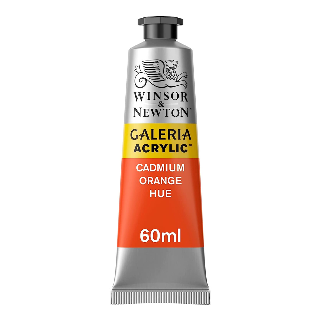 WINSOR & NEWTON GALERIA ACRYLIC COLOUR 60ML TBE CADMIUM ORANGE HUE