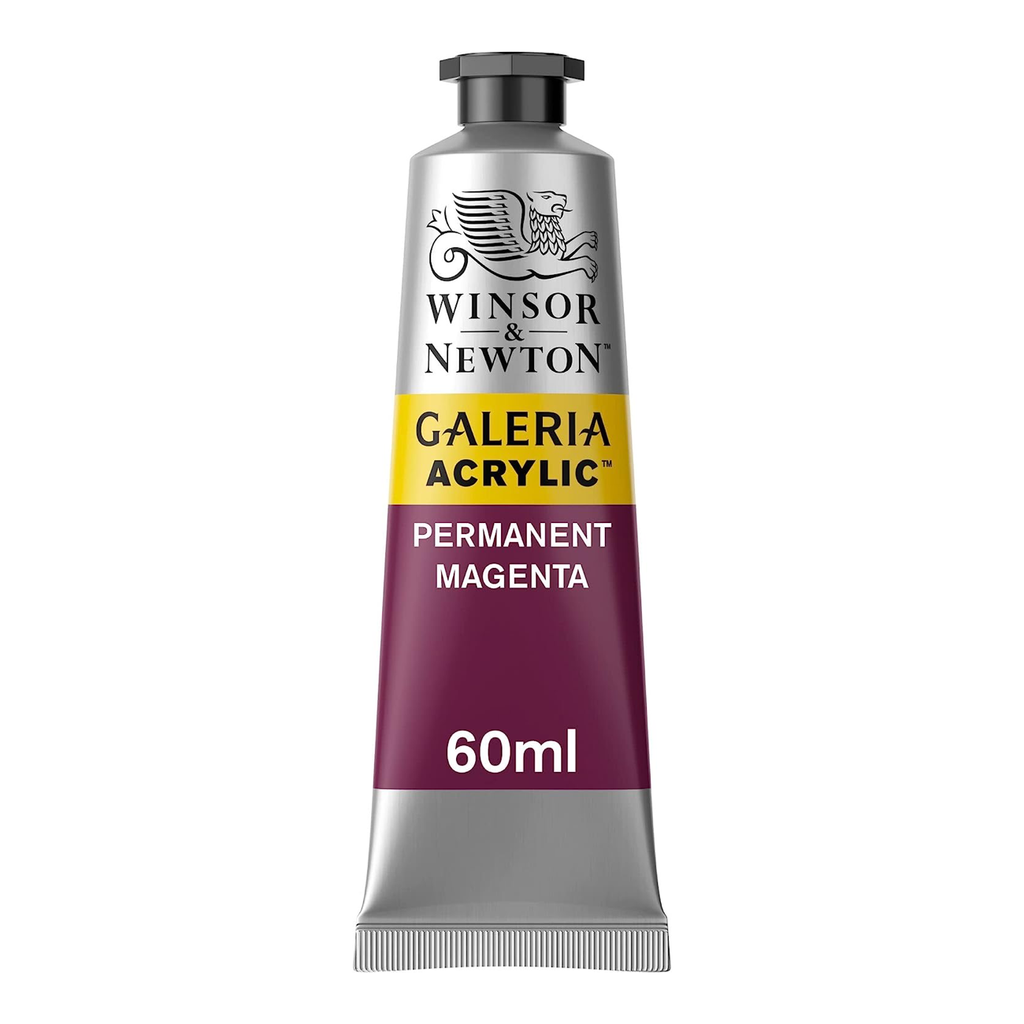 WINSOR & NEWTON GALERIA ACRYLIC COLOUR 60ML TBE PERMANENT MAGENTA