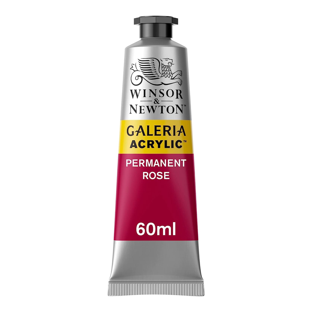 WINSOR & NEWTON GALERIA ACRYLIC COLOUR 60ML TBE PERMANENT ROSE