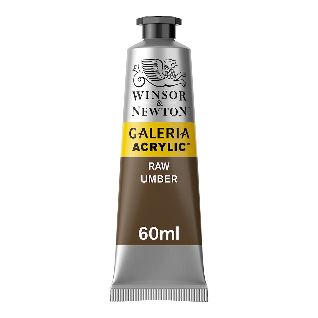 WINSOR & NEWTON GALERIA ACRYLIC COLOUR 60ML TBE RAW UMBER