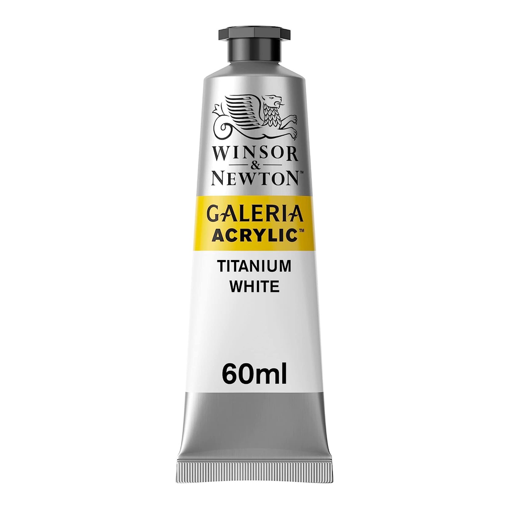 WINSOR & NEWTON GALERIA ACRYLIC COLOUR 60ML TBE TITANIUM WHITE