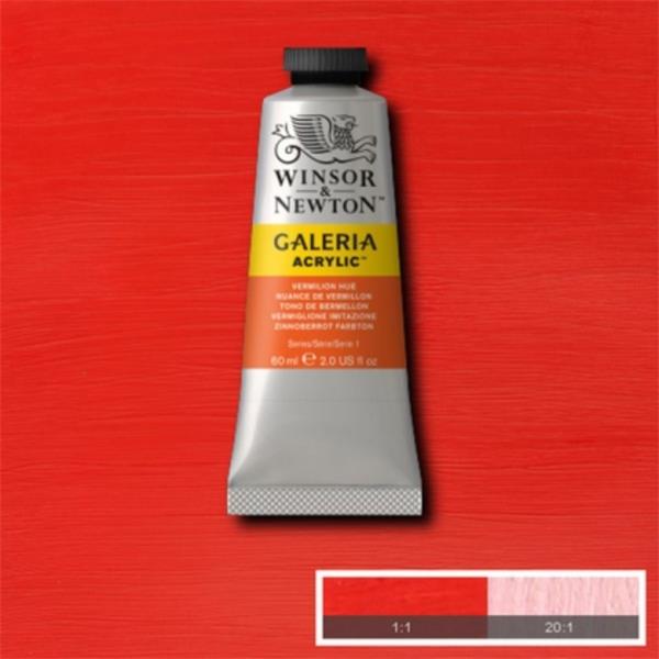 WINSOR & NEWTON GALERIA ACRYLIC COLOUR 60ML TBE VERMILION