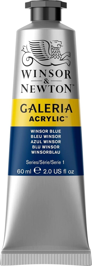 WINSOR & NEWTON GALERIA ACRYLIC COLOUR 60ML TUBE WINSOR BLUE