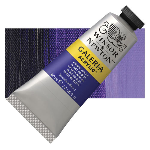 WINSOR & NEWTON GALERIA ACRYLIC COLOUR 60ML TBE WINSOR VIOLET