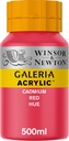 WINSOR & NEWTON GALERIA ACRYLIC COLOUR 500ML BOTTLE CADMIUM RED HUE 2150095