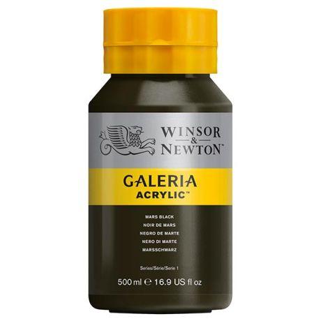 WINSOR & NEWTON GALERIA ACRYLIC COLOUR 500ML BTL MARS BLACK