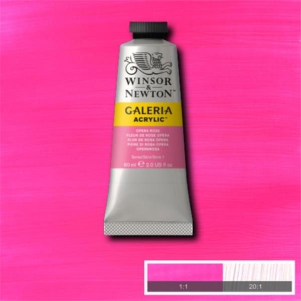 WINSOR & NEWTON GALERIA ACRYLIC COLOUR 60ML TBE OPERA ROSE