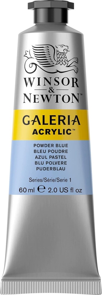 WINSOR & NEWTON GALERIA ACRYLIC COLOUR 60ML TUBE POWDER BLUE