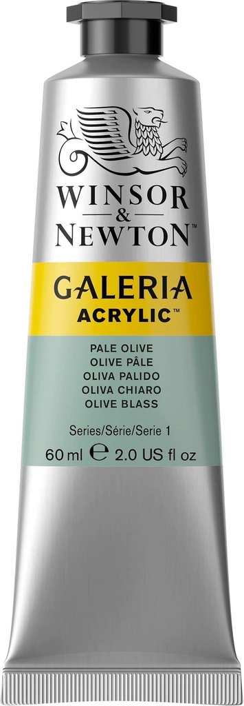 WINSOR & NEWTON GALERIA ACRYLIC COLOUR 60ML TUBE PALE OLIVE