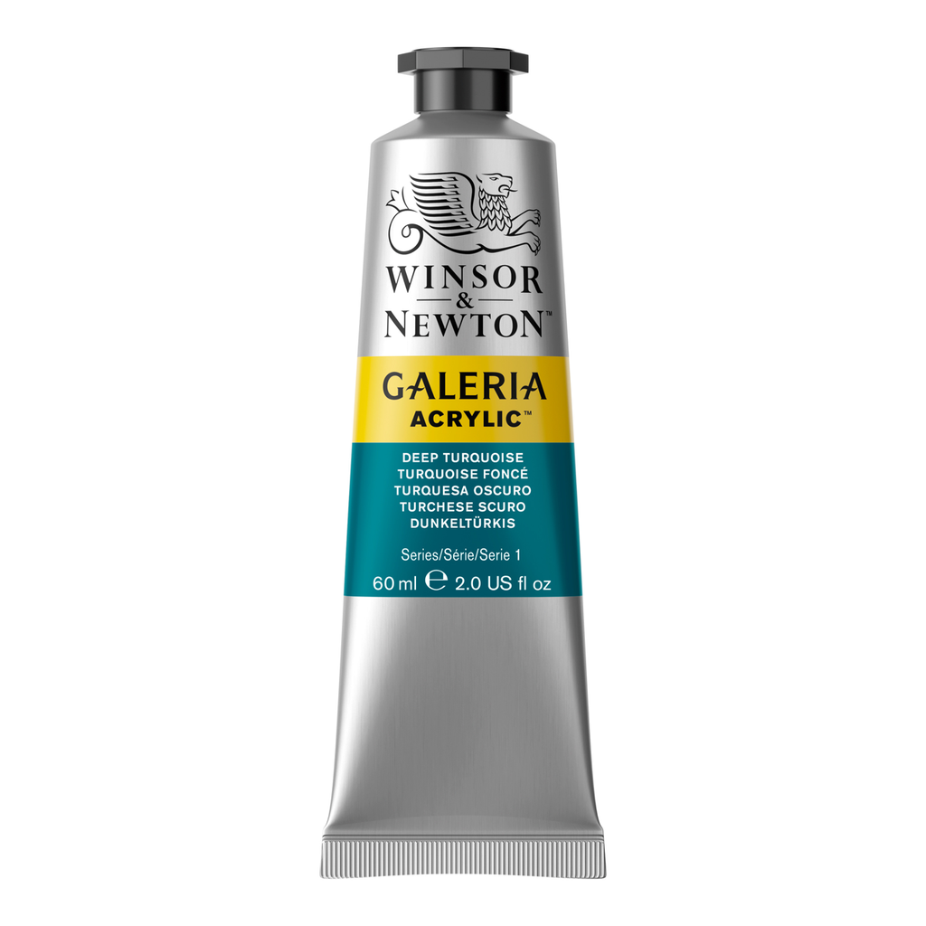 WINSOR & NEWTON GALERIA ACRYLIC COLOUR 60ML TBE DEEP TURQUOISE