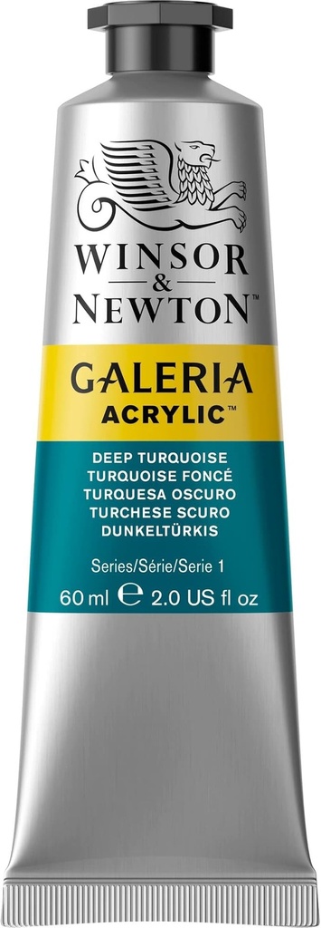 WINSOR & NEWTON GALERIA ACRYLIC COLOUR 60ML TUBE DEEP TURQUOISE