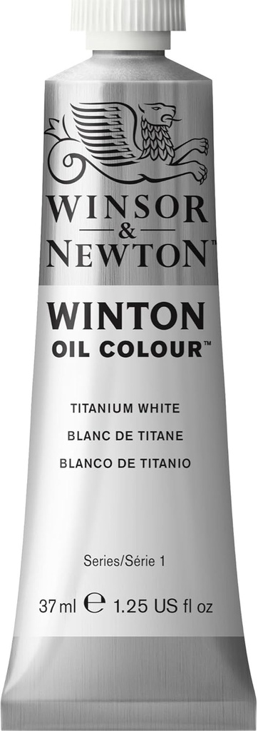 WINSOR & NEWTON WINTON OIL COLOUR 37ML TUBE TITANIUM WHITE
