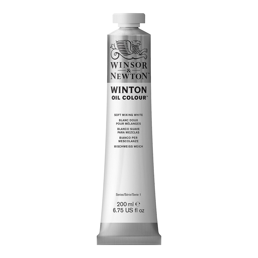 WINSOR & NEWTON WINTON OIL COLOUR 200ML TUBE SOFT MIX WHITE ROW