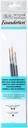 WINSOR & NEWTON FOUNDATION WATERCOLOUR SYNTHETIC BRUSH SH 3 PACK