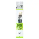 WINSOR & NEWTON FOUNDATION OIL HOG BRUSH SHORT HANDLE 3 PACK