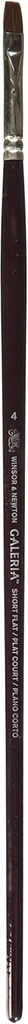 WINSOR & NEWTON GALERIA BRUSH SHORT FLAT NO.4