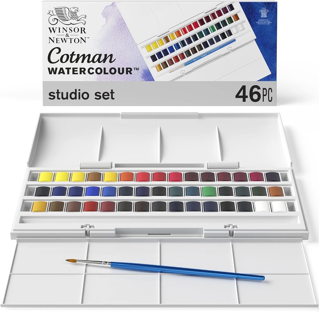 WINSOR & NEWTON COTMAN WATERCOLOUR HP STUDIO SET