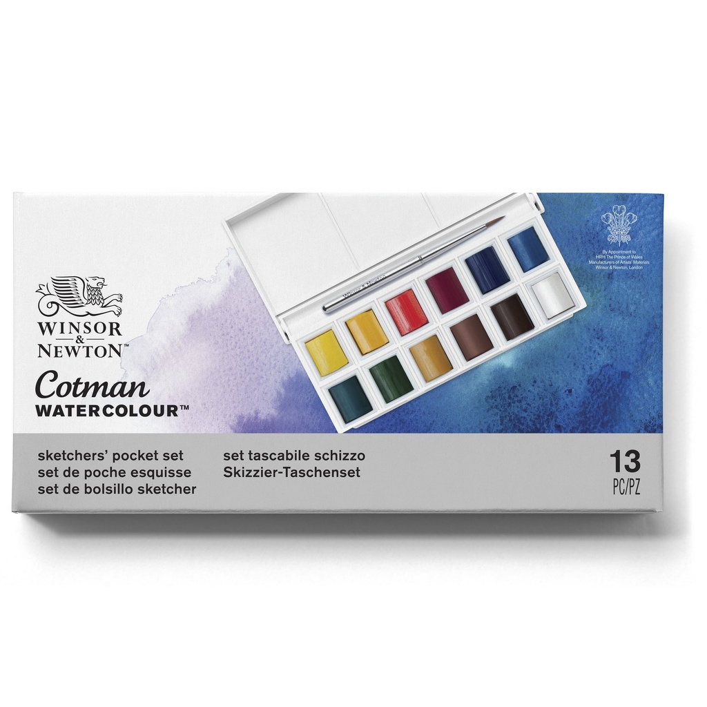 WINSOR & NEWTON COTMAN WATERCOLOUR SKETCH POCKET BOX