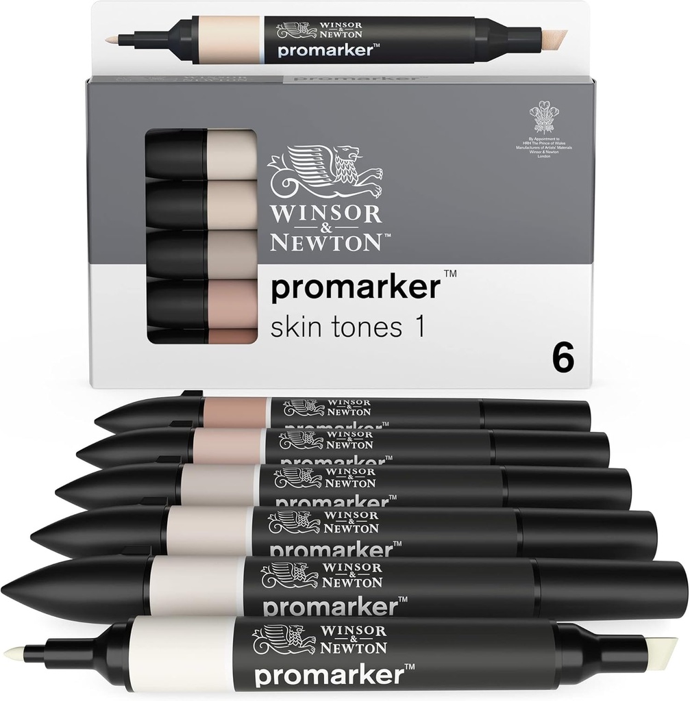 W&N PROMARKER 6 SKIN TONES SET 1 D129500154